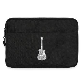 Guitare Musique Art Design - Sacoche pour ordinateur portable 13 pouces - noir - Devant