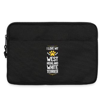West Highland White Terrier Love - Laptop bag 13" - black - Front
