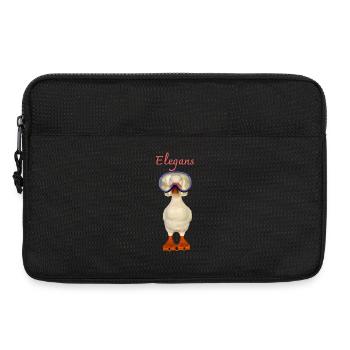 Elegans Diving Goose - Laptop bag 13" - black - Front