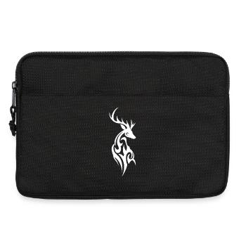 Tribal Hirsch Silhouette - Laptoptasche 13" - Schwarz - Vorne