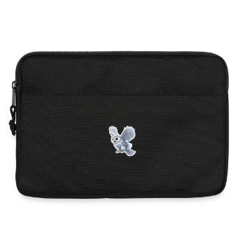 Eulenflug Sticker - Laptoptasche 13" - Schwarz - Vorne