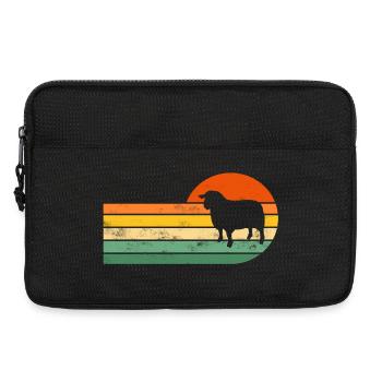Schaf Schafe - Laptoptasche 13" - Schwarz - Vorne