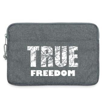 Freedom and Peace - Laptop bag 13" - heather grey - Front
