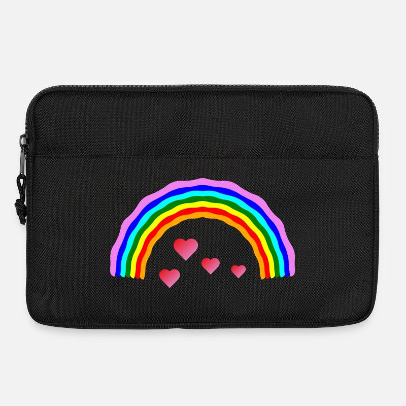 Regenbogenherz Regenbogenherz - Laptoptasche 13" - Schwarz