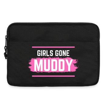 Muddy run shirt mud Matsch Lauf girl Team obstacle - Laptoptasche 13" - Schwarz - Vorne