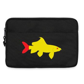 Epalzeorhynchos bicolor rot und gelb - Laptoptasche 13" - Schwarz - Vorne