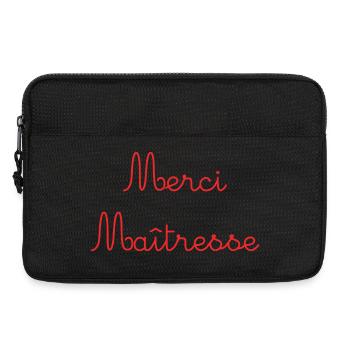 MAÎTRESSE. MERCI. MERCI MAÎTRESSE - Sacoche pour ordinateur portable 13 pouces - noir - Devant