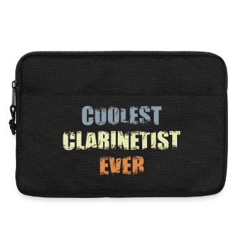 Le clarinettiste le plus cool - Sacoche pour ordinateur portable 13 pouces - noir - Devant