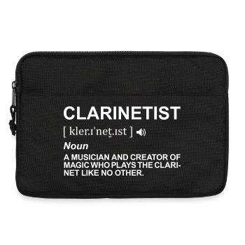 Définition du joueur de clarinette - Sacoche pour ordinateur portable 13 pouces - noir - Devant