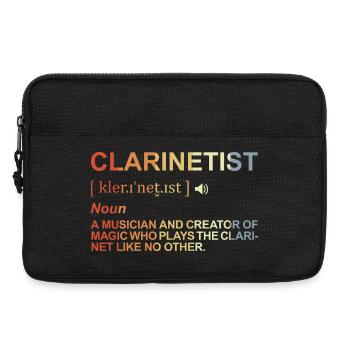 Clarinetist Meaning - Laptop bag 13" - black - Front