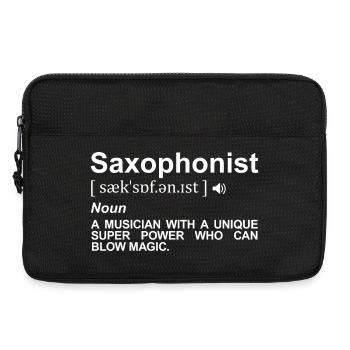 Saxophonist Dictionary - Laptop bag 13" - black - Front
