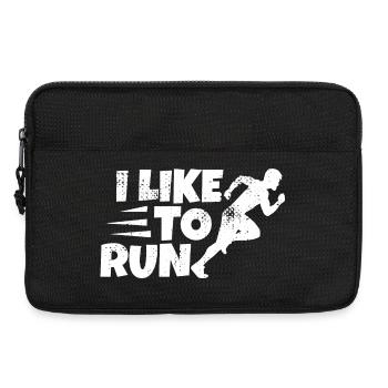 Witziger Läufer Spruch - Laptoptasche 13" - Schwarz - Vorne