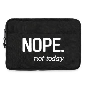 Conception de citation inspirante minimaliste - Sacoche pour ordinateur portable 13 pouces - noir - Devant
