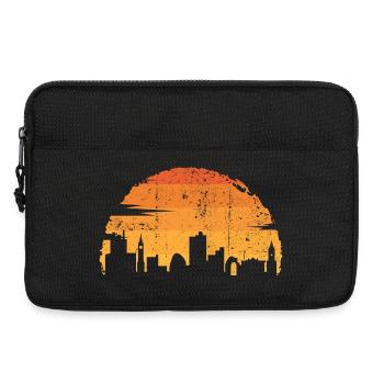 Sunset City Silhouette - Laptoptasche 13" - Schwarz - Vorne