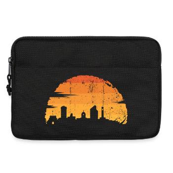 Sunset City Silhouette - Laptoptasche 13" - Schwarz - Vorne
