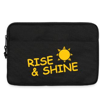 RISE & SHINE - Laptop bag 13" - black - Front