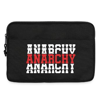 t-shirt Anarchy t-shirt gift idea stacked text - Laptop bag 13" - black - Front