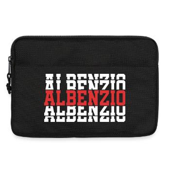 Albenzio t-shirt gift t-shirt stacked text - Laptop bag 13" - black - Front