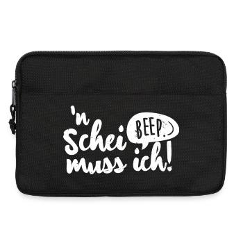 Humorvolles Spruchdesign mit Revoluzzer Flair. - Laptoptasche 13" - Schwarz - Vorne
