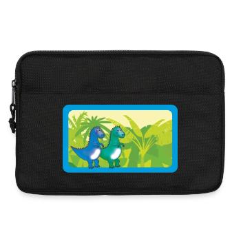 Bébé Dinos T-Rex | personnalisable - Sacoche pour ordinateur portable 13 pouces - noir - Devant
