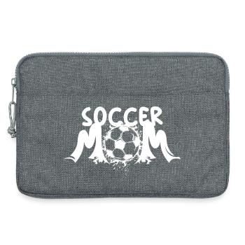 soccer mom cool soccer mom player team logo - Laptop bag 13" - heather grey - Front