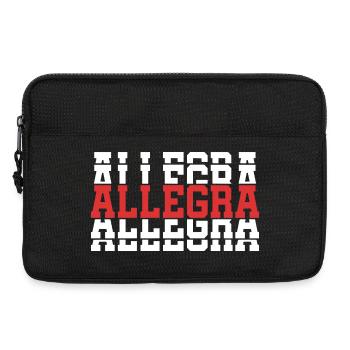 Cheerful t-shirt t-shirt gift idea stacked text - Laptop bag 13" - black - Front