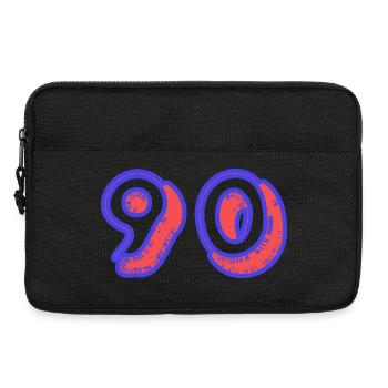 90. 90 JAHRE. 90-JÄHRIGES JUBILÄUM. 90-JÄHRIGES JUBILÄUM. - Laptoptasche 13" - Schwarz - Vorne