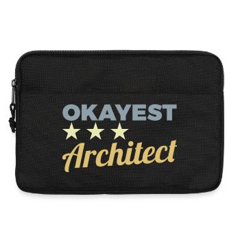 Okayest Architect - Laptop bag 13" - black - Front
