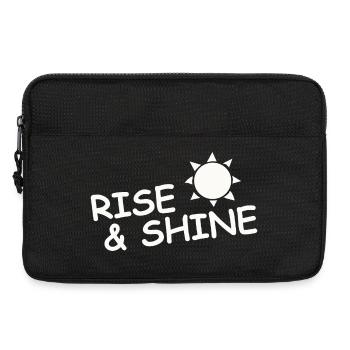 RISE & SHINE - Laptop bag 13" - black - Front