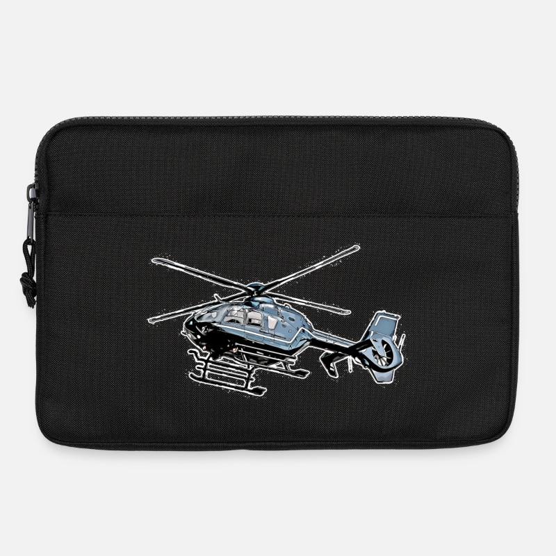Hubschrauber - Laptoptasche 13" - Schwarz