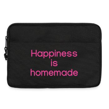 Le bonheur est fait maison Rose - Sacoche pour ordinateur portable 13 pouces - noir - Devant