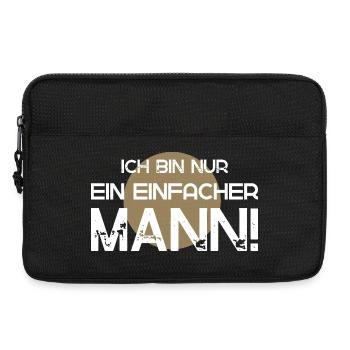 Je suis juste un homme simple - Sacoche pour ordinateur portable 13 pouces - noir - Devant