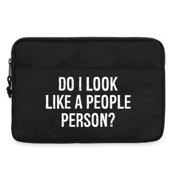 est-ce que j’ai l’air d’une personne sociable - Sacoche pour ordinateur portable 13 pouces - noir - Devant