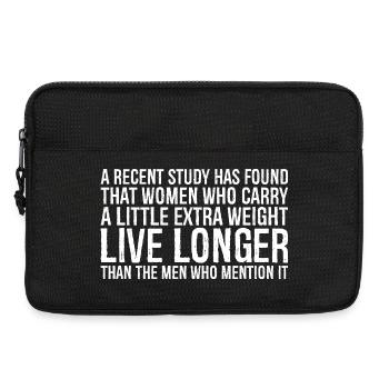 a recent study has found that women who carry a - Laptop bag 13" - black - Front
