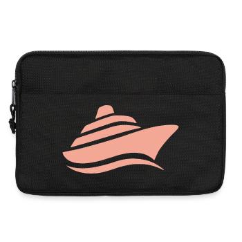 Silhouette minimaliste croisière croisière - Sacoche pour ordinateur portable 13 pouces - noir - Devant