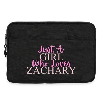 Renforcer l’amour d’une fille pour Zachary - Sacoche pour ordinateur portable 13 pouces - noir - Devant