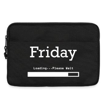 Friday Loading: Endlich Freitag & Wochenende - Laptoptasche 13" - Schwarz - Vorne