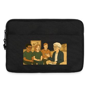 Grandma Karin - Laptop bag 13" - black - Front