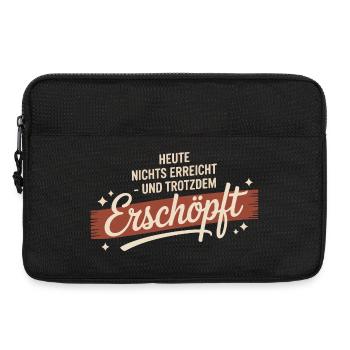 Nothing achieved today – still exhausted - Laptop bag 13" - black - Front