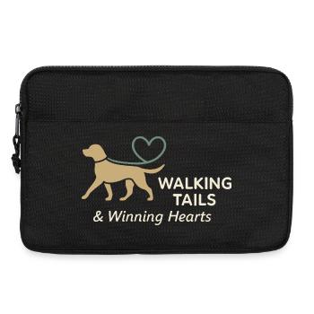 Dog sitter Pet care service - Laptop bag 13" - black - Front