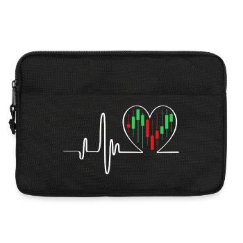 Trading Finanzen Aktien Geld Bitcoin Kapital - Laptoptasche 13" - Schwarz - Vorne