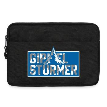 Gipfel Sturmer Bergtop Logo - Laptoptasche 13" - Schwarz - Vorne