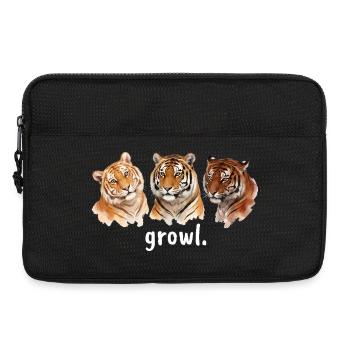 Rugissement de tigre Rugissement drôle de tigre pour Tigerliebha - Sacoche pour ordinateur portable 13 pouces - noir - Devant