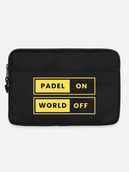 Padel World Off - Kontrast Design - Laptoptasche 13" - Schwarz