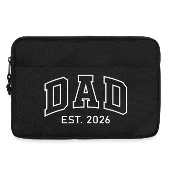 Dad EST 2026 Outline Logo - Laptop bag 13" - black - Front
