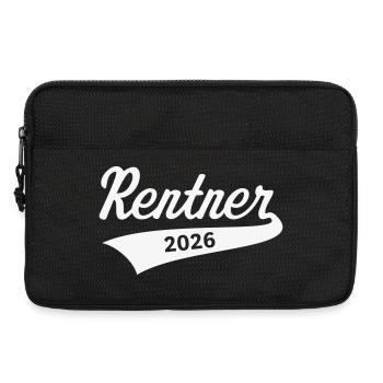 Rentner 2026 (Rente / Ruhestand / White) - Laptoptasche 13" - Schwarz - Vorne