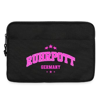 Ruhrpott Neon Look Streetwear Germany - Laptop bag 13" - black - Front