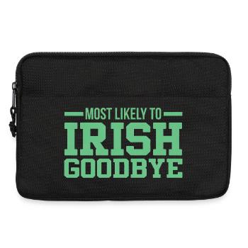 Most Likely to Irish Goodbye - Laptop bag 13" - black - Front