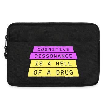 La dissonance cognitive est un sacré dicton. - Sacoche pour ordinateur portable 13 pouces - noir - Devant