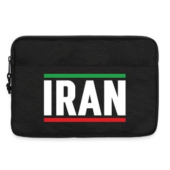 Iran Flag Strong Typography - Laptop bag 13" - black - Front